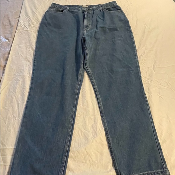 L.L. Bean Double L Womens Jeans Ultra High-Rise Straight Leg size 22W stonewash - Picture 4 of 12